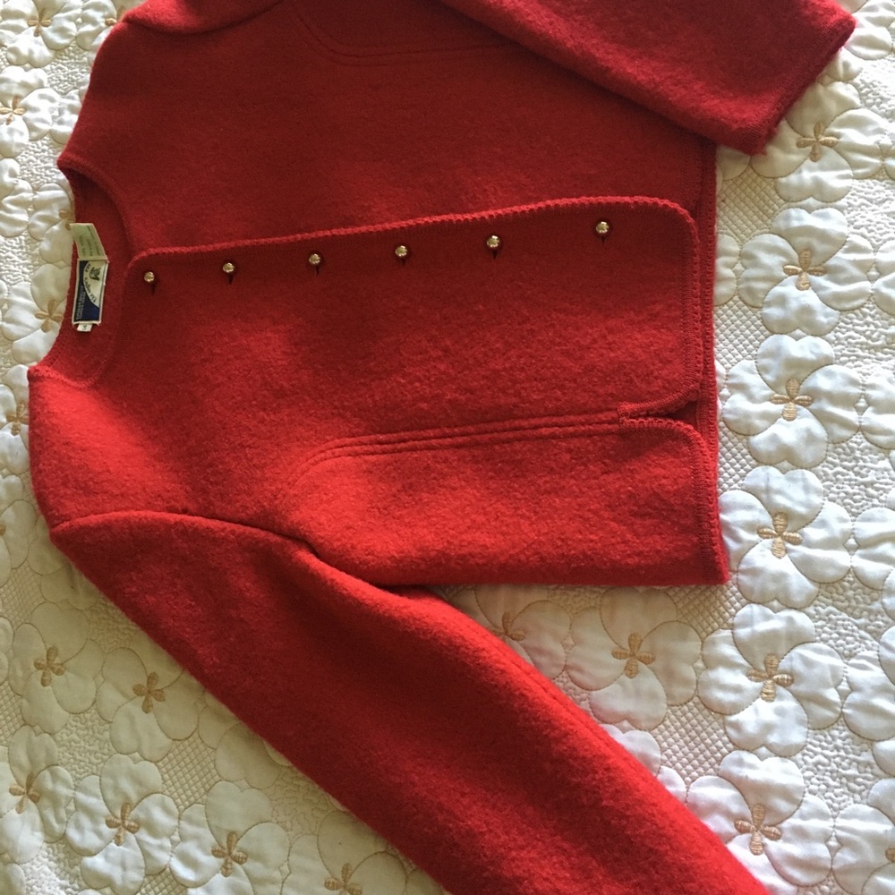 Red Wool Jacket - image 4